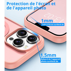 Vansdon Magnétique Coque pour iPhone 13 Pro Max avec 1 Verre Trempé, Compatible avec MagSafe, Protection Contre Les Chutes de qu