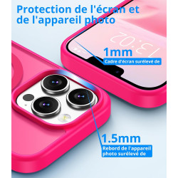 Vansdon Magnétique Coque pour iPhone 13 Pro Max avec 1 Verre Trempé, Compatible avec MagSafe, Protection Contre Les Chutes de qu