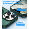 Vansdon Magnétique Coque pour iPhone 13 Pro Max avec 1 Verre Trempé, Compatible avec MagSafe, Protection Contre Les Chutes de qu