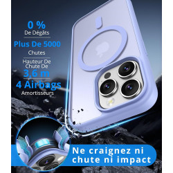 Vansdon Magnétique Coque pour iPhone 13 Pro Max avec 1 Verre Trempé, Compatible avec MagSafe, Protection Contre Les Chutes de qu
