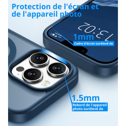 Vansdon Magnétique Coque pour iPhone 13 Pro Max avec 1 Verre Trempé, Compatible avec MagSafe, Protection Contre Les Chutes de qu