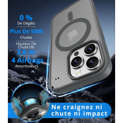 Vansdon Magnétique Coque pour iPhone 13 Pro avec 1 Verre Trempé, Compatible avec MagSafe, Protection Contre Les Chutes de qualit