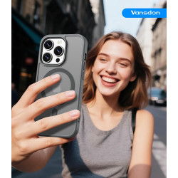Vansdon Magnétique Coque pour iPhone 13 Pro avec 1 Verre Trempé, Compatible avec MagSafe, Protection Contre Les Chutes de qualit