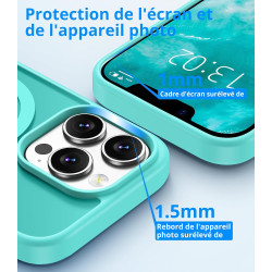 Vansdon Magnétique Coque pour iPhone 13 Pro avec 1 Verre Trempé, Compatible avec MagSafe, Protection Contre Les Chutes de qualit