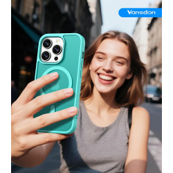 Vansdon Magnétique Coque pour iPhone 13 Pro avec 1 Verre Trempé, Compatible avec MagSafe, Protection Contre Les Chutes de qualit