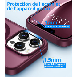 Vansdon Magnétique Coque pour iPhone 13 Pro avec 1 Verre Trempé, Compatible avec MagSafe, Protection Contre Les Chutes de qualit