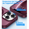 Vansdon Magnétique Coque pour iPhone 13 Pro avec 1 Verre Trempé, Compatible avec MagSafe, Protection Contre Les Chutes de qualit