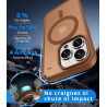 Vansdon Magnétique Coque pour iPhone 13 Pro avec 1 Verre Trempé, Compatible avec MagSafe, Protection Contre Les Chutes de qualit