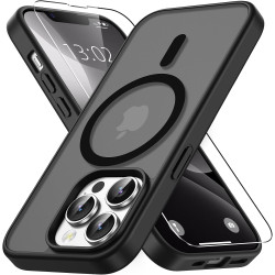 Vansdon Magnétique Coque pour iPhone 13 Pro avec 1 Verre Trempé, Compatible avec MagSafe, Protection Contre Les Chutes de qualit