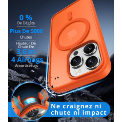 Vansdon magnétique coque pour iphone 13 pro avec 1 verre trempé, compatible avec magsafe, protection contre les chutes de qualit