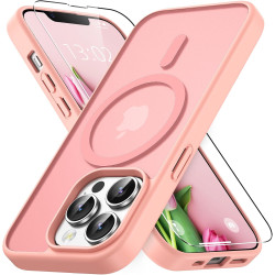 Vansdon Magnétique Coque pour iPhone 13 Pro avec 1 Verre Trempé, Compatible avec MagSafe, Protection Contre Les Chutes de qualit