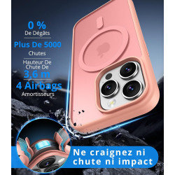 Vansdon Magnétique Coque pour iPhone 13 Pro avec 1 Verre Trempé, Compatible avec MagSafe, Protection Contre Les Chutes de qualit