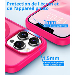 Vansdon Magnétique Coque pour iPhone 13 Pro avec 1 Verre Trempé, Compatible avec MagSafe, Protection Contre Les Chutes de qualit