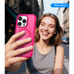 Vansdon Magnétique Coque pour iPhone 13 Pro avec 1 Verre Trempé, Compatible avec MagSafe, Protection Contre Les Chutes de qualit