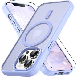 Vansdon Magnétique Coque pour iPhone 13 Pro avec 1 Verre Trempé, Compatible avec MagSafe, Protection Contre Les Chutes de qualit