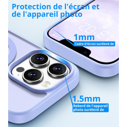 Vansdon Magnétique Coque pour iPhone 13 Pro avec 1 Verre Trempé, Compatible avec MagSafe, Protection Contre Les Chutes de qualit