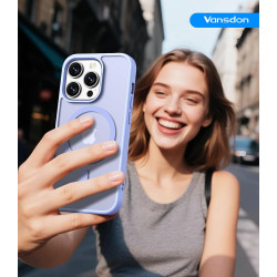Vansdon Magnétique Coque pour iPhone 13 Pro avec 1 Verre Trempé, Compatible avec MagSafe, Protection Contre Les Chutes de qualit