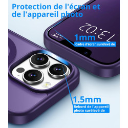 Vansdon Magnétique Coque pour iPhone 13 Pro avec 1 Verre Trempé, Compatible avec MagSafe, Protection Contre Les Chutes de qualit