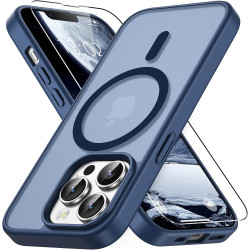 Vansdon Magnétique Coque pour iPhone 13 Pro avec 1 Verre Trempé, Compatible avec MagSafe, Protection Contre Les Chutes de qualit