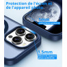 Vansdon Magnétique Coque pour iPhone 13 Pro avec 1 Verre Trempé, Compatible avec MagSafe, Protection Contre Les Chutes de qualit