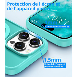 Vansdon Magnétique Coque pour iPhone 14 Pro avec 1 Verre Trempé, Compatible avec MagSafe, Protection Contre Les Chutes de qualit