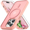 Vansdon Magnétique Coque pour iPhone 14 Pro avec 1 Verre Trempé, Compatible avec MagSafe, Protection Contre Les Chutes de qualit