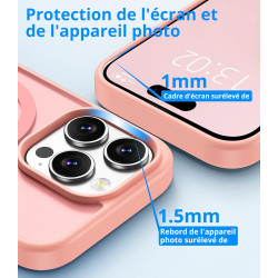 Vansdon Magnétique Coque pour iPhone 14 Pro avec 1 Verre Trempé, Compatible avec MagSafe, Protection Contre Les Chutes de qualit