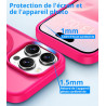 Vansdon Magnétique Coque pour iPhone 14 Pro avec 1 Verre Trempé, Compatible avec MagSafe, Protection Contre Les Chutes de qualit