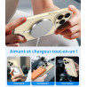 Vansdon Magnétique Coque pour iPhone 14 Pro avec 1 Verre Trempé, Compatible avec MagSafe, Protection Contre Les Chutes de qualit