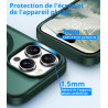 Vansdon Magnétique Coque pour iPhone 14 Pro avec 1 Verre Trempé, Compatible avec MagSafe, Protection Contre Les Chutes de qualit