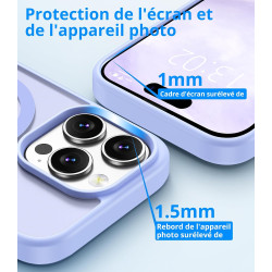 Vansdon Magnétique Coque pour iPhone 14 Pro avec 1 Verre Trempé, Compatible avec MagSafe, Protection Contre Les Chutes de qualit