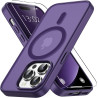 Vansdon Magnétique Coque pour iPhone 14 Pro avec 1 Verre Trempé, Compatible avec MagSafe, Protection Contre Les Chutes de qualit