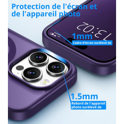 Vansdon Magnétique Coque pour iPhone 14 Pro avec 1 Verre Trempé, Compatible avec MagSafe, Protection Contre Les Chutes de qualit