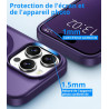 Vansdon Magnétique Coque pour iPhone 14 Pro avec 1 Verre Trempé, Compatible avec MagSafe, Protection Contre Les Chutes de qualit