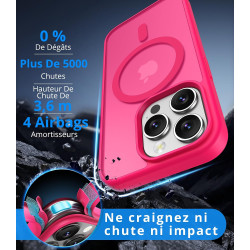 Vansdon Magnétique Coque pour iPhone 14 Pro Max avec 1 Verre Trempé, Compatible avec MagSafe, Protection Contre Les Chutes de qu
