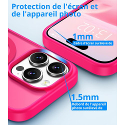 Vansdon Magnétique Coque pour iPhone 14 Pro Max avec 1 Verre Trempé, Compatible avec MagSafe, Protection Contre Les Chutes de qu