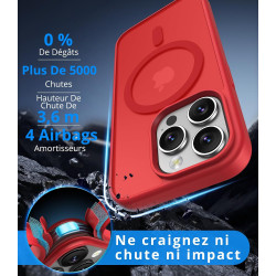 Vansdon Magnétique Coque pour iPhone 14 Pro Max avec 1 Verre Trempé, Compatible avec MagSafe, Protection Contre Les Chutes de qu