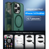Vansdon Magnétique Coque pour iPhone 14 Pro Max avec 1 Verre Trempé, Compatible avec MagSafe, Protection Contre Les Chutes de qu