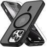 Vansdon Magnétique Coque pour iPhone 14 Pro Max avec 1 Verre Trempé, Compatible avec MagSafe, Protection Contre Les Chutes de qu