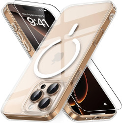 Vansdon Magnétique Coque pour iPhone 16 Pro Max avec 1 Verre Trempé, Compatible avec MagSafe, Protection Contre Les Chutes de qu