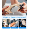 Vansdon Magnétique Coque pour iPhone 16 Pro Max avec 1 Verre Trempé, Compatible avec MagSafe, Protection Contre Les Chutes de qu