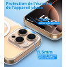 Vansdon Magnétique Coque pour iPhone 16 Pro Max avec 1 Verre Trempé, Compatible avec MagSafe, Protection Contre Les Chutes de qu