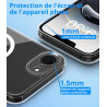 Vansdon Magnétique Coque pour iPhone 16e/ iphone 17e avec 1 Verre Trempé, Compatible avec MagSafe, Protection Contre Les Chutes 