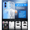 Vansdon Magnétique Coque pour iPhone 17 avec 1 Verre Trempé, Compatible avec MagSafe, Protection Contre Les Chutes de qualité Mi
