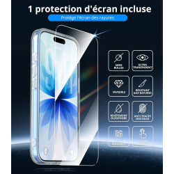 Vansdon Magnétique Coque pour iPhone 17 avec 1 Verre Trempé, Compatible avec MagSafe, Protection Contre Les Chutes de qualité Mi