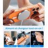Vansdon Magnétique Coque pour iPhone 17 Pro Max avec 1 Verre Trempé, Compatible avec MagSafe, Protection Contre Les Chutes de qu