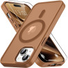 Vansdon Magnétique Coque pour iPhone 15 avec 1 Verre Trempé, Compatible avec MagSafe, Protection Contre Les Chutes de qualité Mi