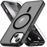 Coque Vansdon Magnétique pour iPhone 15, 1 Verre Trempé, Compatible MagSafe, Protection Militaire, Coque Mat Translucide Fine An