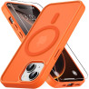 Vansdon magnétique coque pour iphone 15 avec 1 verre trempé, compatible avec magsafe, protection contre les chutes de qualité mi
