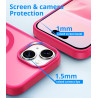 Coque Vansdon Magnétique pour iPhone 15, Verre Trempé 1PC, Compatible MagSafe, Protection Militaire, Coque Mat Translucide Fine 